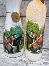 Load image into Gallery viewer, Horse vase and light up bottle set