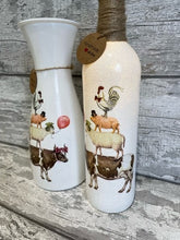 Load image into Gallery viewer, Farm animal vase and light up bottle set