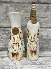 Load image into Gallery viewer, Hare floral vase and light up bottle