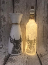 Load image into Gallery viewer, Stag light up bottle and matching vase