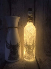 Load image into Gallery viewer, Stag light up bottle and matching vase