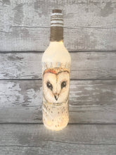Load image into Gallery viewer, Owl vase and light up bottle set