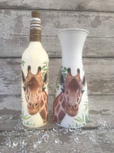 Load image into Gallery viewer, Giraffe Vase & Light Up Bottle Set