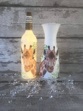 Load image into Gallery viewer, Giraffe Vase & Light Up Bottle Set