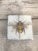 Load image into Gallery viewer, Bee coasters x 4