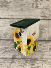 Load image into Gallery viewer, Sunflower butterfly bird box