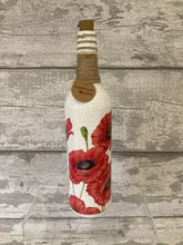 Load image into Gallery viewer, Poppy large vase & light up bottle set