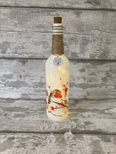 Load image into Gallery viewer, Robin light up bottle With Charm