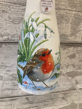 Load image into Gallery viewer, Robin vase, with charm
