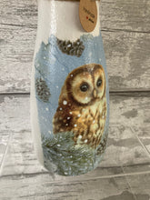 Load image into Gallery viewer, Owl in a tree vase and light up bottle set