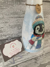 Load image into Gallery viewer, Penguin vase and light up bottle set