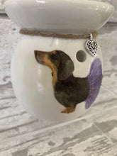 Load image into Gallery viewer, Purple dachshund wax burner