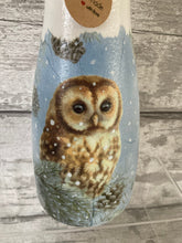 Load image into Gallery viewer, Owl in a tree vase and light up bottle set