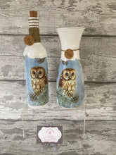 Load image into Gallery viewer, Owl in a tree vase and light up bottle set