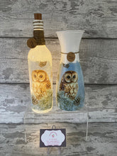 Load image into Gallery viewer, Owl in a tree vase and light up bottle set