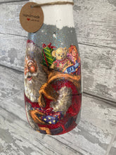 Load image into Gallery viewer, Santa vase and light up bottle set