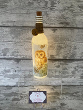 Load image into Gallery viewer, Owl in a tree Light Up Bottle