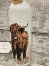 Load image into Gallery viewer, Highland cow LED light up bottle