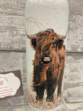Load image into Gallery viewer, Highland cow LED light up bottle