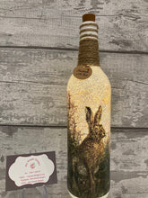 Load image into Gallery viewer, Hare in field Light Up Bottle