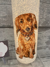 Load image into Gallery viewer, Brown dachshund vase & light up bottle