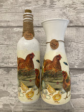 Load image into Gallery viewer, Chicken vase and light up bottle set