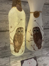 Load image into Gallery viewer, Owl light up bottle and matching vase