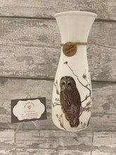 Load image into Gallery viewer, Owl light up bottle and matching vase