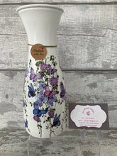 Load image into Gallery viewer, Purple butterfly vase