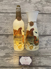 Load image into Gallery viewer, Chicken vase and light up bottle set