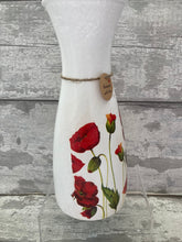 Load image into Gallery viewer, Poppy field vase & light up bottle set