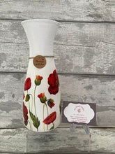 Load image into Gallery viewer, Poppy field vase & light up bottle set