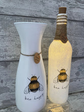 Load image into Gallery viewer, Bee happy vase & light up bottle