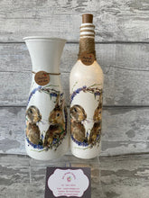 Load image into Gallery viewer, Rabbit vase and light up bottle set