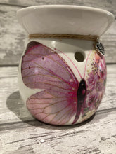 Load image into Gallery viewer, Pink butterfly wax burner
