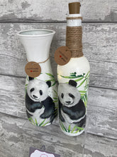 Load image into Gallery viewer, Panda vase and light up bottle set