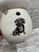 Load image into Gallery viewer, Black dachshund / sausage dog wax burner