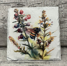 Load image into Gallery viewer, Bee slate coasters