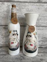 Load image into Gallery viewer, Hedgehog vase and light up bottle set