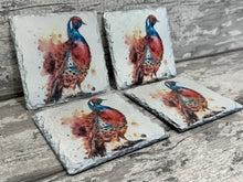 Load image into Gallery viewer, Pheasant slate coasters