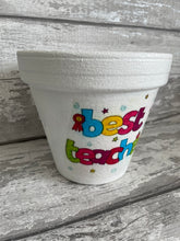 Load image into Gallery viewer, Teacher gift flowers plant pot