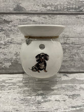 Load image into Gallery viewer, Black dachshund / sausage dog wax burner