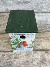 Load image into Gallery viewer, White robin bird box - Robins Appear