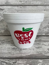 Load image into Gallery viewer, Teacher gift flowers plant pot
