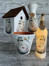 Load image into Gallery viewer, Hedgehog vase and light up bottle set
