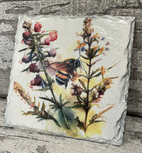Load image into Gallery viewer, Bee slate coasters