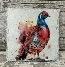 Load image into Gallery viewer, Pheasant slate coasters