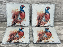 Load image into Gallery viewer, Pheasant slate coasters