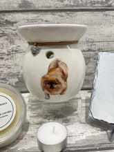 Load image into Gallery viewer, Shitzu dog wax burner gift set