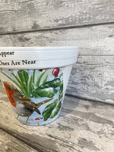 Load image into Gallery viewer, White Robin Plant Pot - Robins Appear